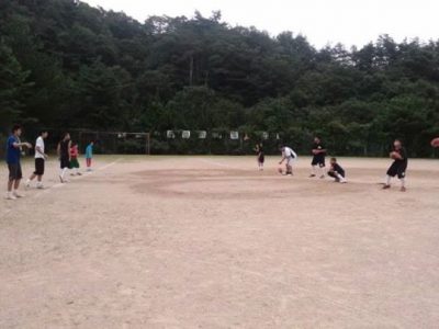 楽しくエッグ投げコンテスト