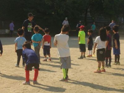 今日の練習風景。
