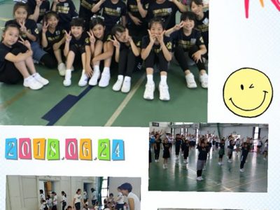 今日はベアーズチア上級生はチア協会主催のクリニックに初めて参加してきました。
