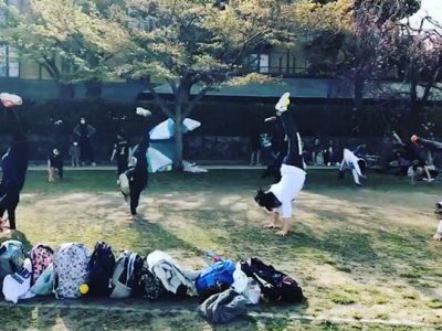 BEARSチア、タンブリングコーチの大前です。